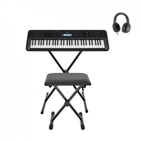 Yamaha PSR E383 Portable Keyboard Pack, Black