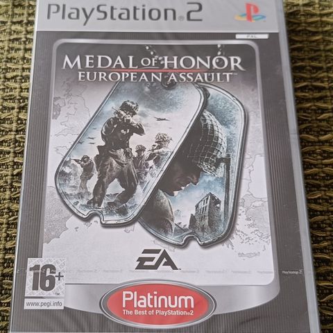 Medal of Honor: European Assault (Platinum, PS2, ny!)