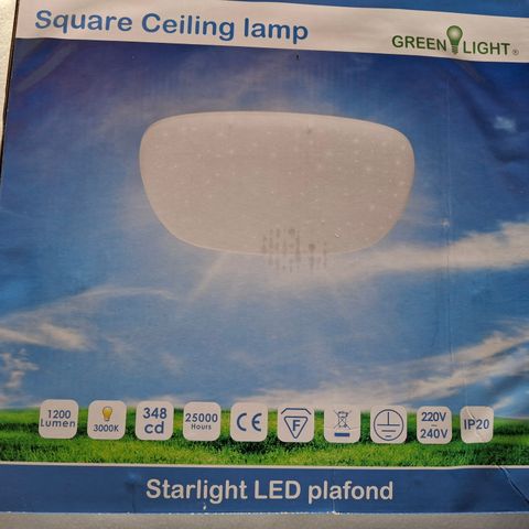 Kvadratisk Starlight LED plafond fra Green Light