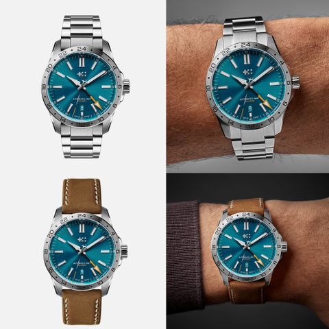 NY! Christopher Ward C63 Dragonfly Blue Sealander GMT