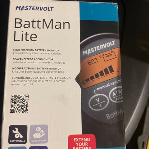 Mastervolt Battman lite, batterimonitor