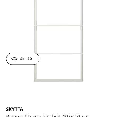 Skytta skyvedør IKEA