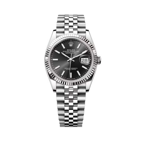 Tallskive til Rolex Oyster Perpetual Datejust (36) -  Sort