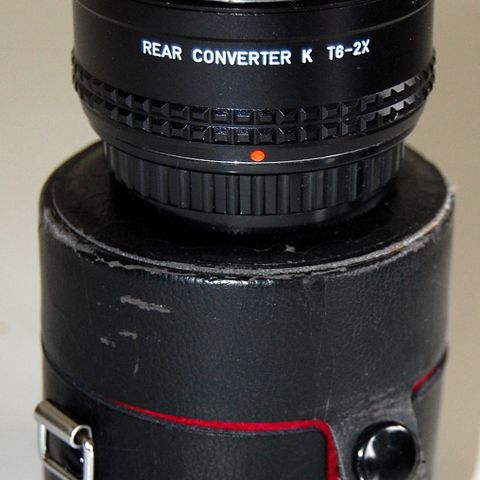 Asahi Pentax Rear Converter K T6-2X ,lite brukt se bilder