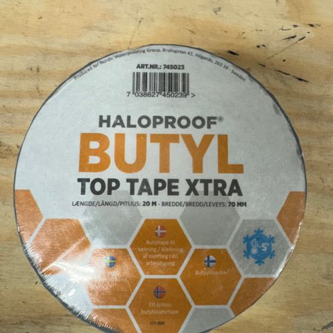 Helt ny haloproof butyl top tape extra 70