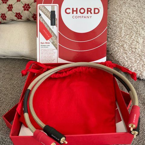 Chord EPIC RCA Analogue Interconnects Kabler, 0.5m.