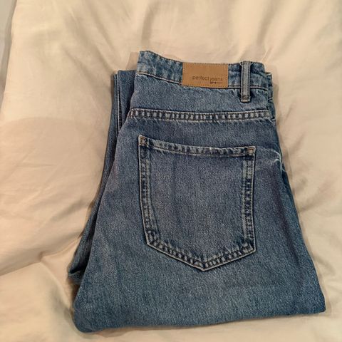 Blå mom jeans