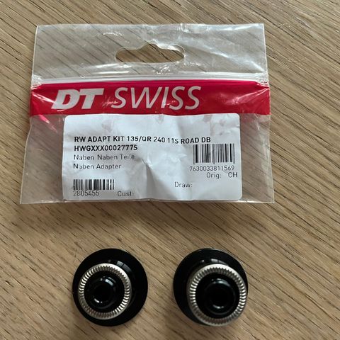 DT Swiss RW adapter kit 135/QR 240 11S Road DB