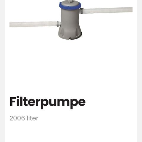 Filterpumpe