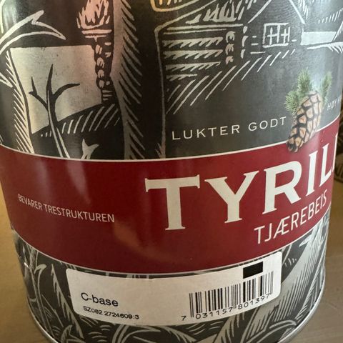 Tyrilin Tjærebeis 0510/Furu 3 liter