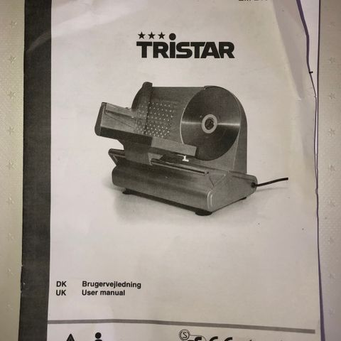 Tristar EM-2103 skjæremaskin, Blader+utstyr