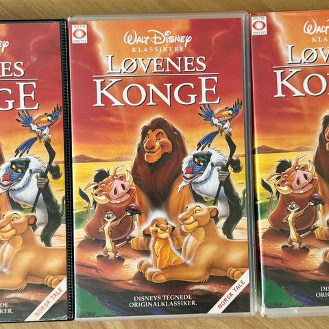 Walt Disney Klassikere Løvenes Konge vhs