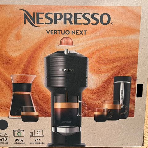 Nespresso Vertuo Next kaffemaskin - Vertuo Next Black