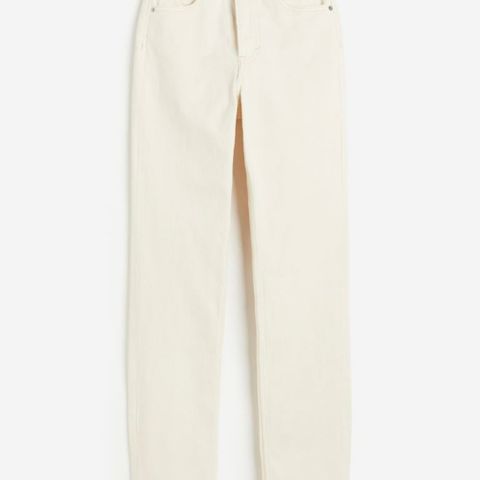 Slim Straight Jeans Cream