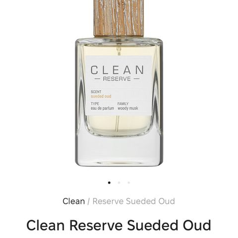 Clean sueded oud parfyme 100ml