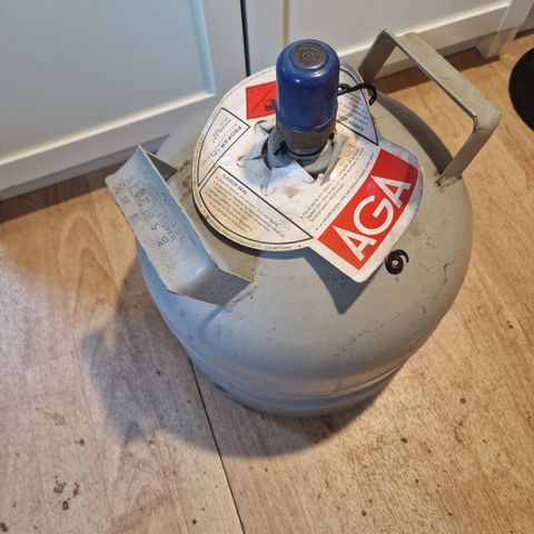 Ubrukt 5kg gassflaske