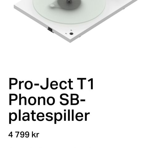 Pro-Ject T1 Phono SB Turntable