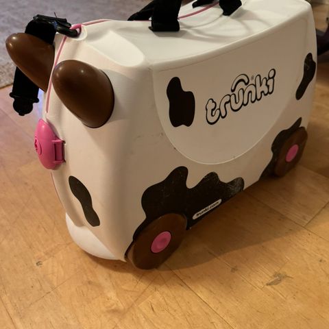 Trunki trillekoffert med sitteplass for barn