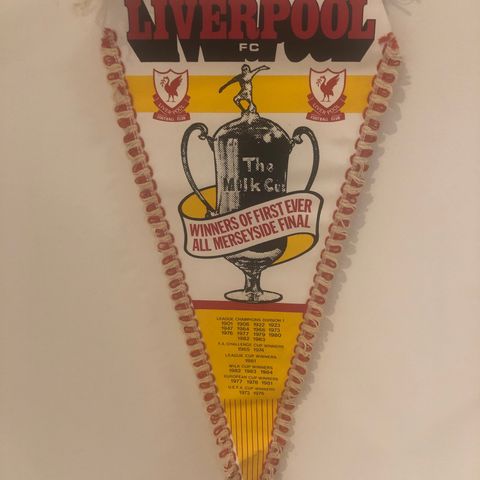 Liverpool - stor vintage vimpel fra 1984