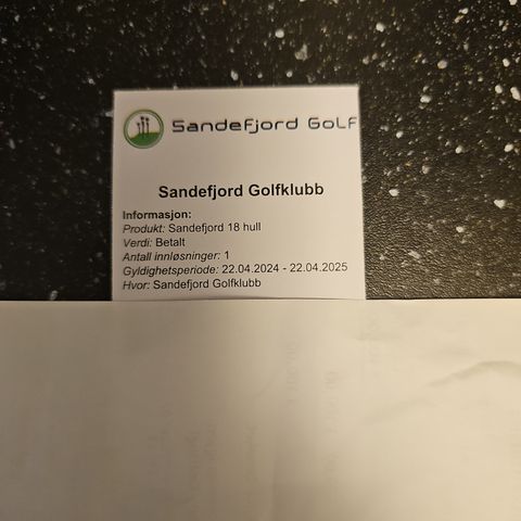 Greenfee Sandefjord Golfklubb