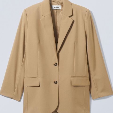 Weekday blazer str 34, oversized beige