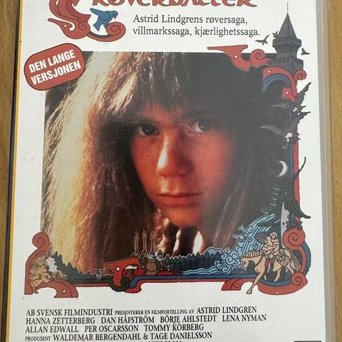 Ronja Røverdatter vhs