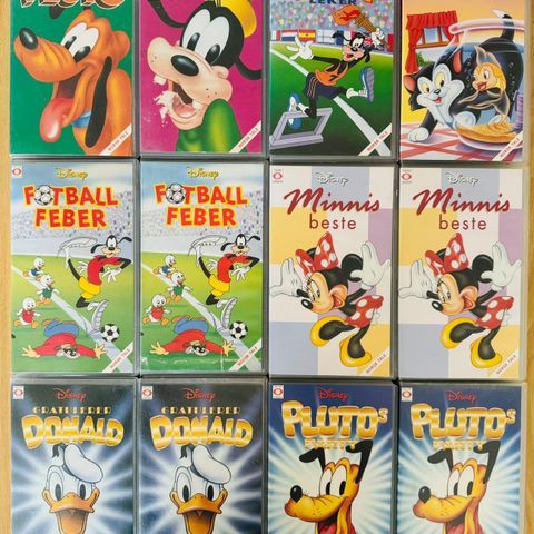 Disney samling vhs