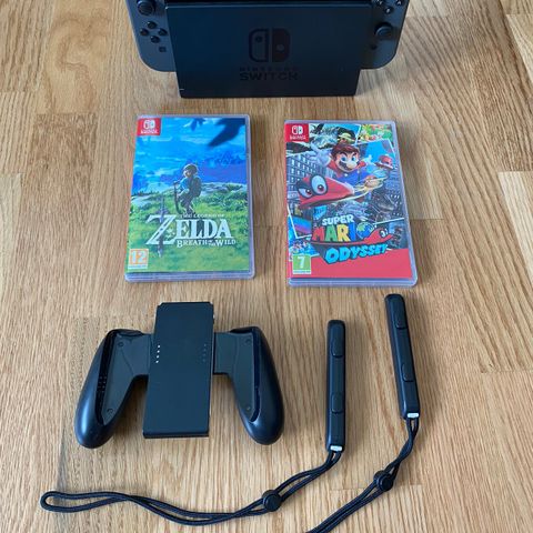 Nintendo switch med 2 spill