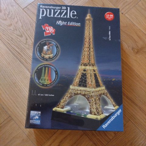 Puzzle Eiffel Tårnet