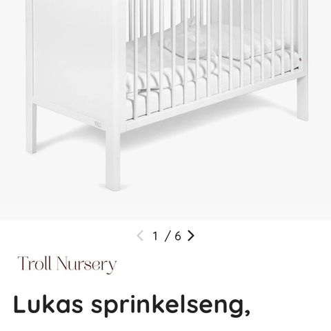 Nydelig Lukas sprinkelseng fra Troll