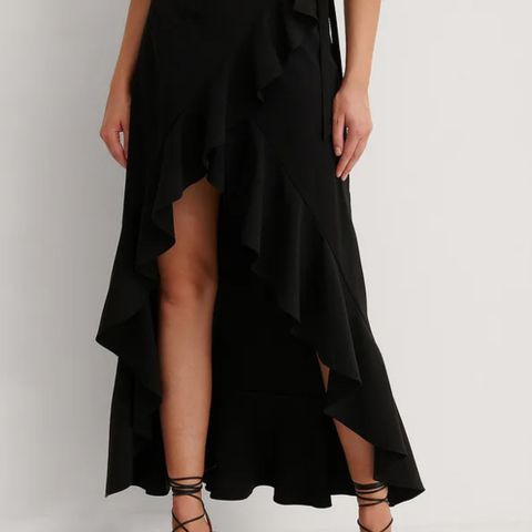 Wrap Around Flounce Detail Skirt