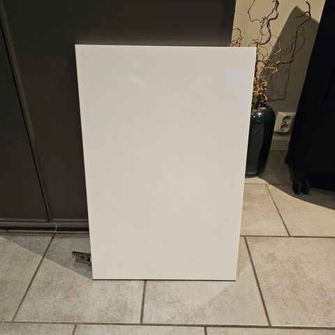 Ikea skapdører 40x60cm hvit høyglans