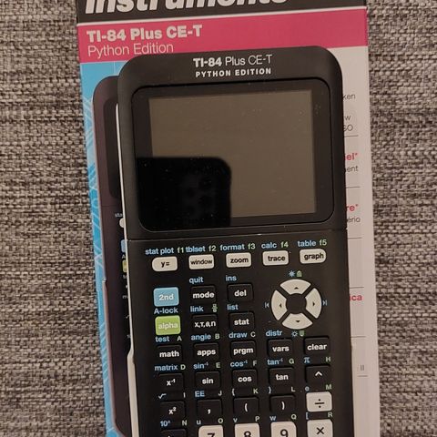 TI-84 Plus CE-T  python edition Grafisk kalkulator