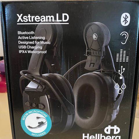 HELLBERG Xstream LD bommik, Bluetooth, medhering, hjelmfeste