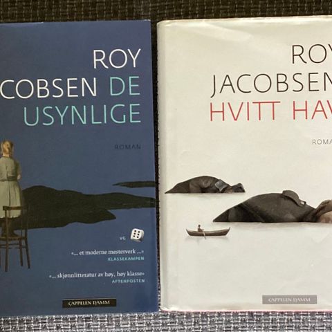 ROY JACOBSEN- 4 meget flotte bøker «DE USYNLIGE»«HVITT HAV» «BARE EN MOR»+