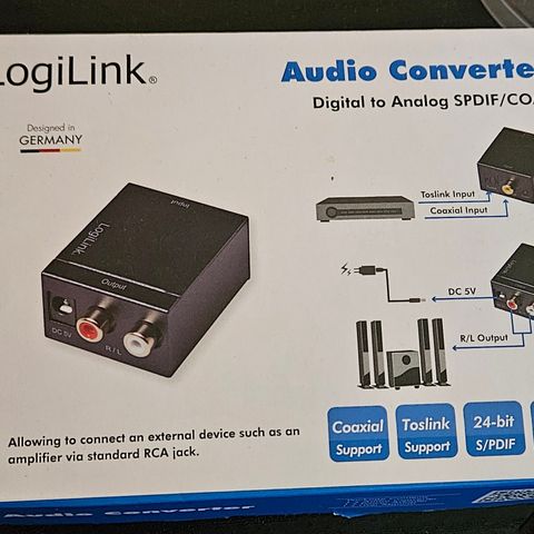 LogiLink audio converter Digital til Analog