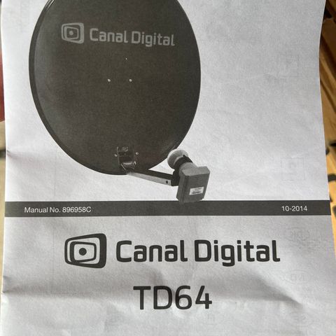 Canal Digital Parabol antenne / satelitte dish