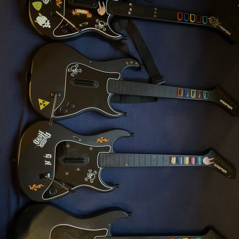 4 stk gitar hero gitarer til ps2