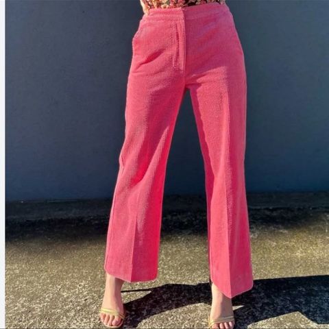 Second Female Cordie New Classic Trousers - Rosa cordfløyelsbukser