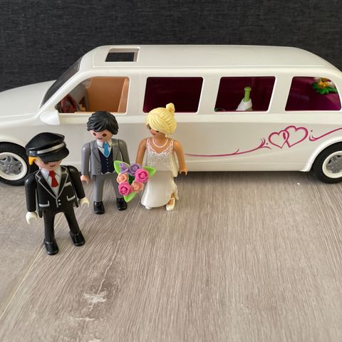 Playmobil, Playmo, Brudepar, Bryllup, Limousine