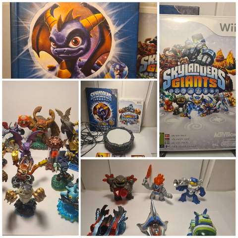 Stor Samling med Skylanders - Figurer, Spill, Bok og Leker - GRATIS FRAKT