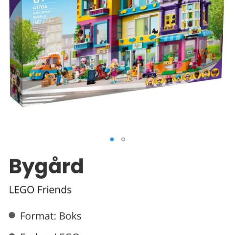 Ny pris! Lego friends Main Street buildings 41704