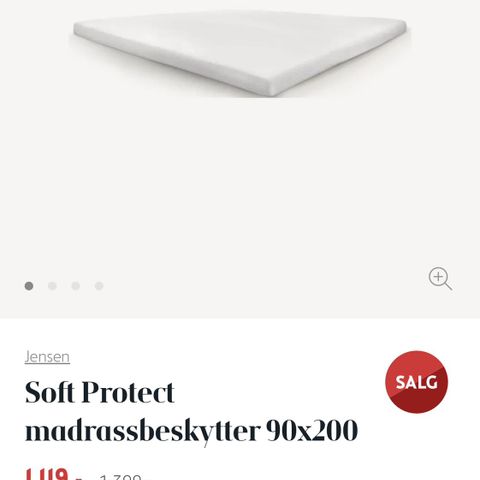 Ubrukt Jensen soft protect 90 * 200