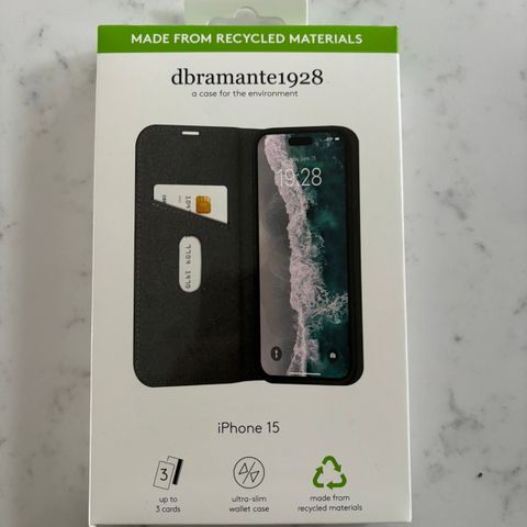 Dbramante - IPhone 15 Wallet case - helt ny