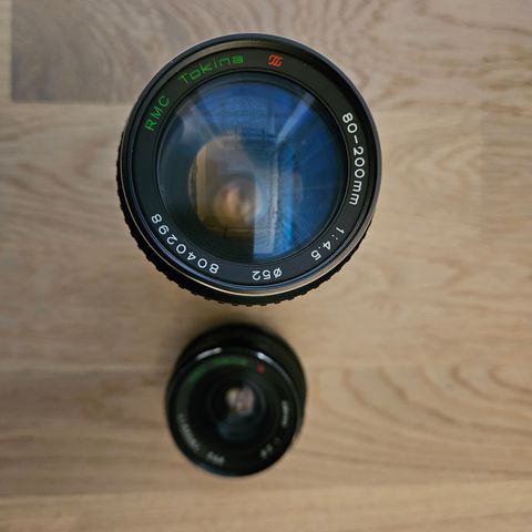 TOKINA FOTO LENS 80-200 mm og 28mm