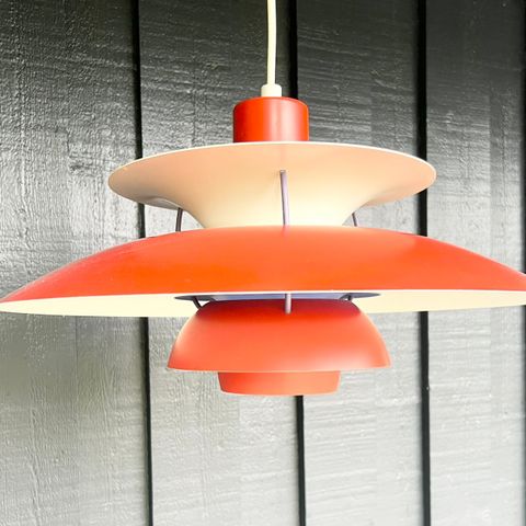 PH 5 original taklampe rød og  blå