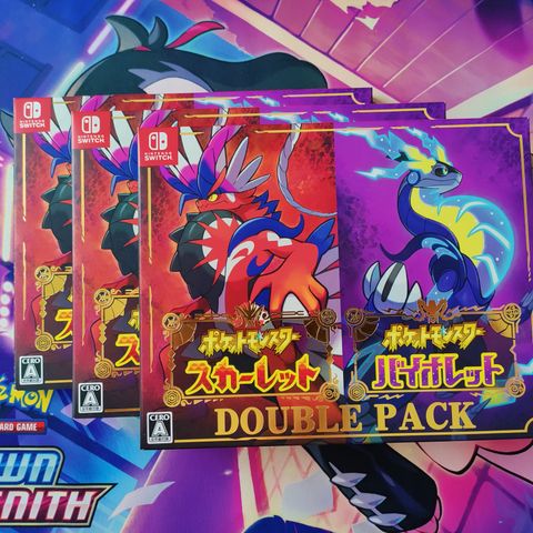 Pokemon Japansk Scarlet and Violet Double Pack Nintendo Switch