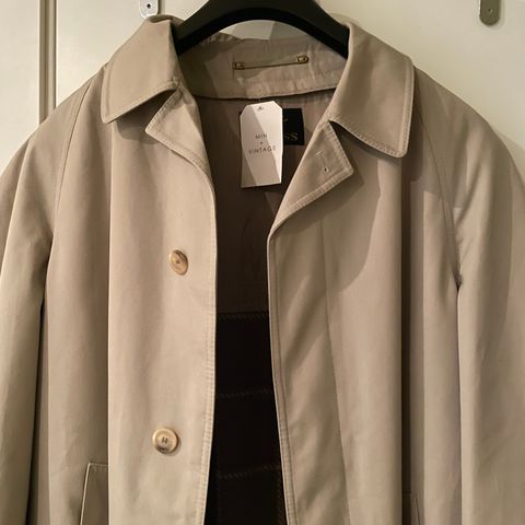 Vintage frakk/trenchcoat str. L