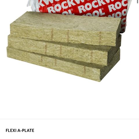 Flexi A-plate 70x575x1200 - Rockwool (2 pakker)