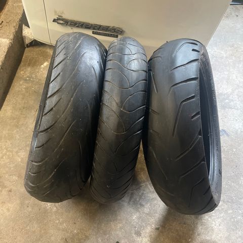 Michelin og Bridgestone MC dekk